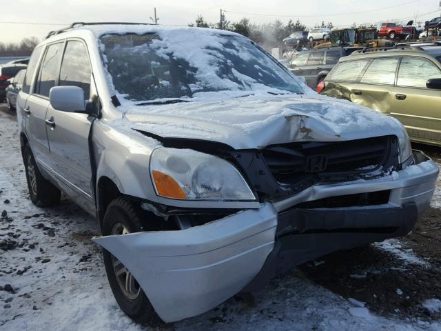 2HKYF18474H525032 - 2004 HONDA PILOT EX SILVER photo 1