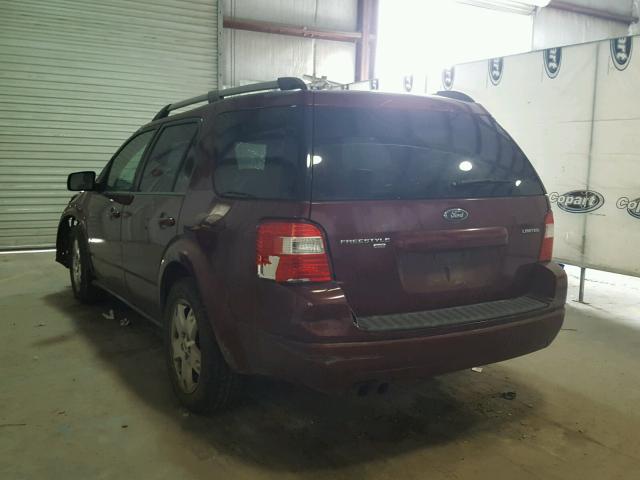 1FMDK06155GA38202 - 2005 FORD FREESTYLE BURGUNDY photo 3