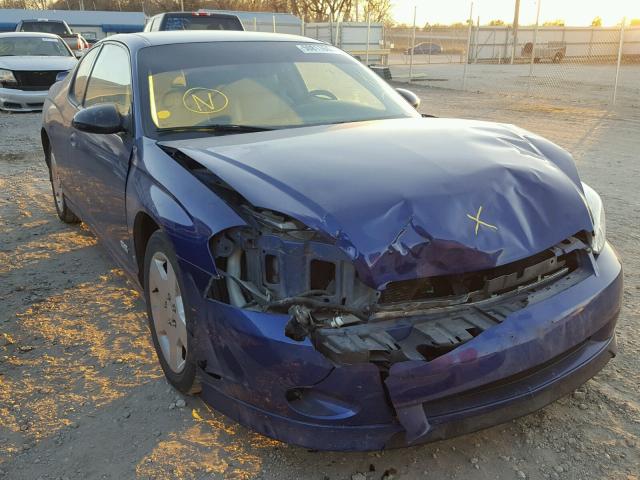 2G1WL15C379295226 - 2007 CHEVROLET MONTE CARL BLUE photo 1