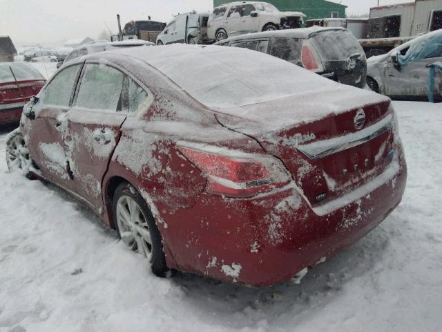 1N4AL3AP3DN511323 - 2013 NISSAN ALTIMA 2.5 BURGUNDY photo 3