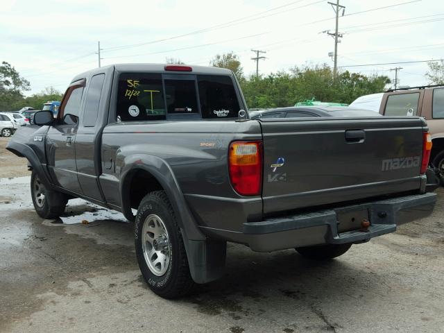 4F4YR46U95PM01398 - 2005 MAZDA B3000 CAB CHARCOAL photo 3