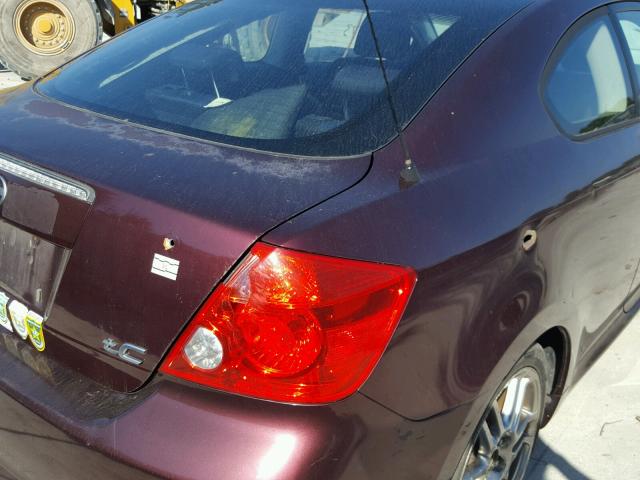 JTKDE177370204466 - 2007 TOYOTA SCION TC MAROON photo 9