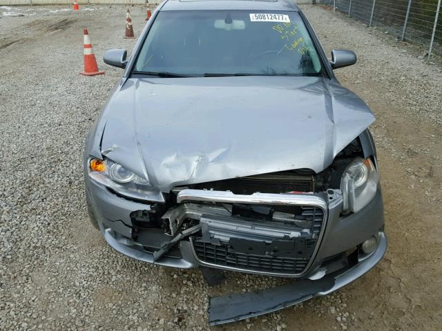 WAUDF78E08A168636 - 2008 AUDI A4 2.0T QU GRAY photo 9