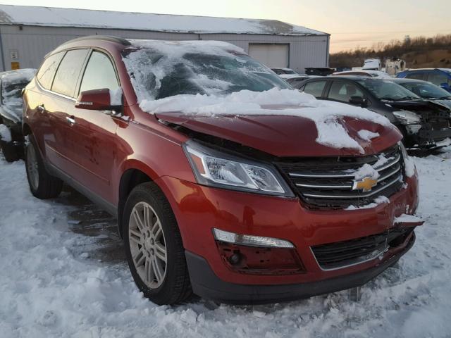 1GNKRGKD5EJ271040 - 2014 CHEVROLET TRAVERSE L RED photo 1