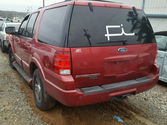 1FMFU17L84LA76988 - 2004 FORD EXPEDITION RED photo 3