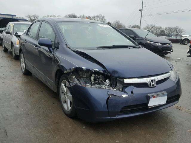 1HGFA16817L032394 - 2007 HONDA CIVIC EX BLUE photo 1