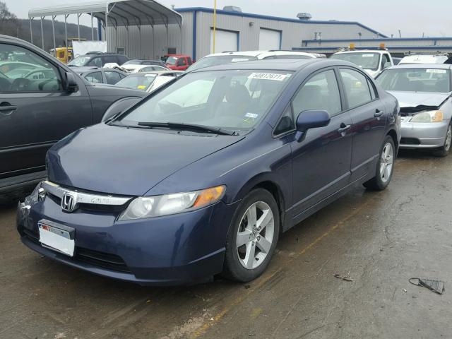 1HGFA16817L032394 - 2007 HONDA CIVIC EX BLUE photo 2