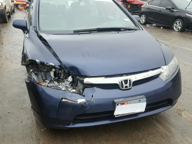 1HGFA16817L032394 - 2007 HONDA CIVIC EX BLUE photo 9