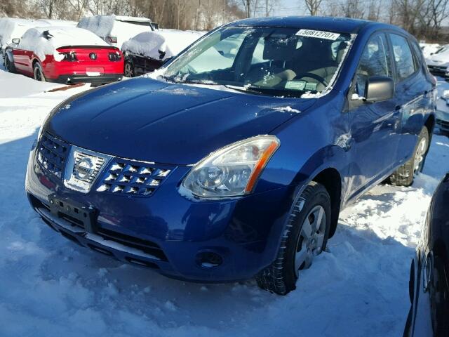 JN8AS58V68W106347 - 2008 NISSAN ROGUE S BLUE photo 2