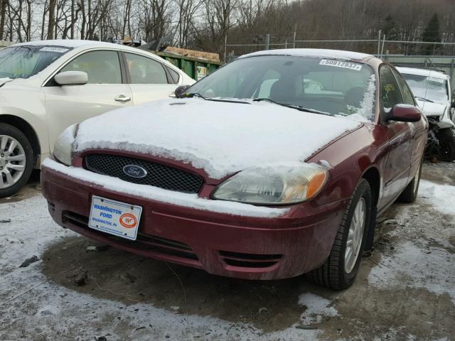 1FAFP56S14A142942 - 2004 FORD TAURUS SEL MAROON photo 2