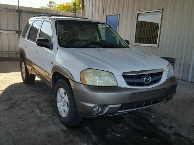 4F2YZ04184KM09854 - 2004 MAZDA TRIBUTE LX WHITE photo 1