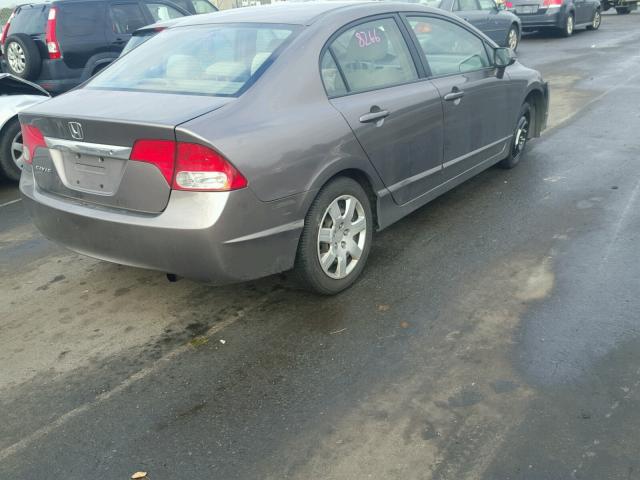 1HGFA16569L007158 - 2009 HONDA CIVIC LX GRAY photo 4