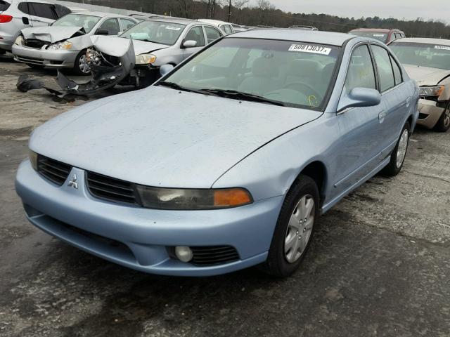 4A3AA46G13E050987 - 2003 MITSUBISHI GALANT ES BLUE photo 2