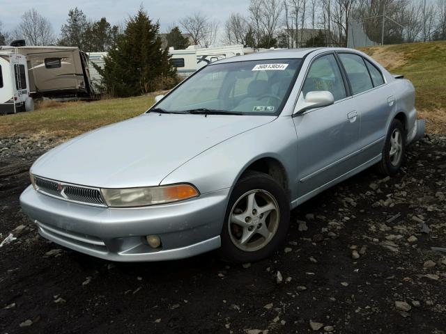 4A3AA46G1YE101122 - 2000 MITSUBISHI GALANT ES SILVER photo 2