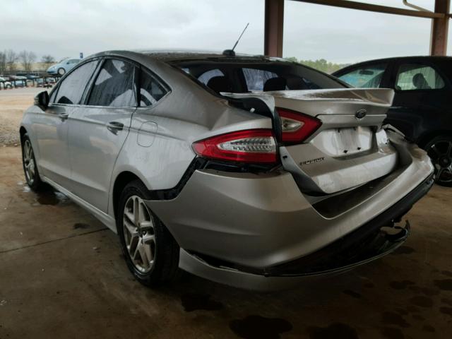 1FA6P0H71E5376259 - 2014 FORD FUSION SE SILVER photo 3