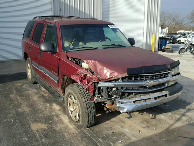 1GNEK13Z82J112131 - 2002 CHEVROLET TAHOE K150 RED photo 1