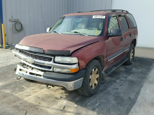 1GNEK13Z82J112131 - 2002 CHEVROLET TAHOE K150 RED photo 2