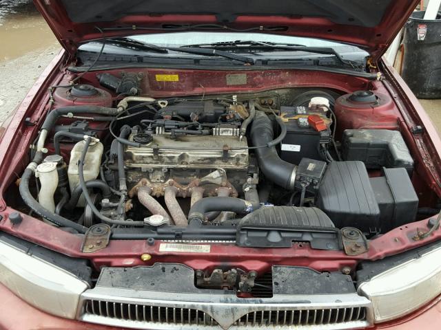 4A3AA46G2YE099445 - 2000 MITSUBISHI GALANT ES MAROON photo 7