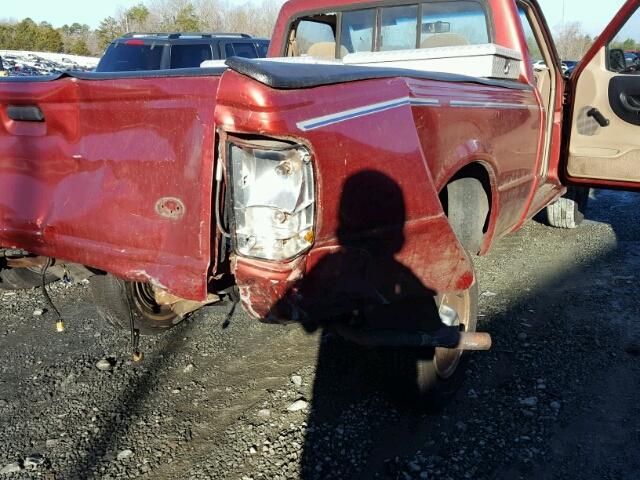 1FTCR10A6VUB67271 - 1997 FORD RANGER RED photo 10
