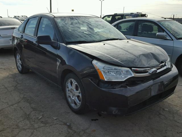 1FAHP35N18W189972 - 2008 FORD FOCUS SE BLACK photo 1