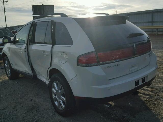 2LMDU88C58BJ31504 - 2008 LINCOLN MKX WHITE photo 3