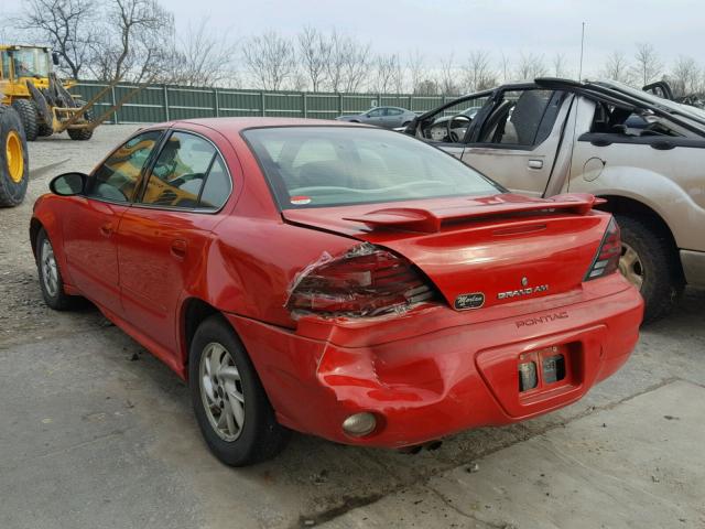 1G2NE52F84C248155 - 2004 PONTIAC GRAND AM S RED photo 3