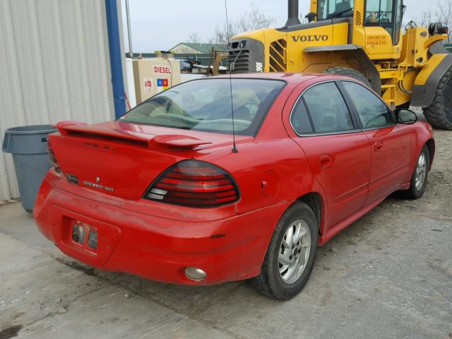 1G2NE52F84C248155 - 2004 PONTIAC GRAND AM S RED photo 4