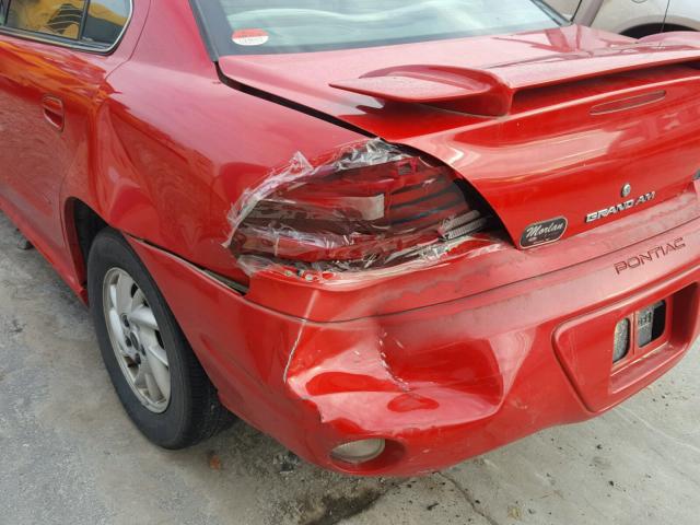 1G2NE52F84C248155 - 2004 PONTIAC GRAND AM S 红色 照片 9