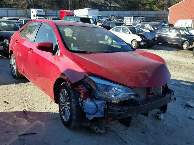 2T1BURHE0EC078051 - 2014 TOYOTA COROLLA L RED photo 1