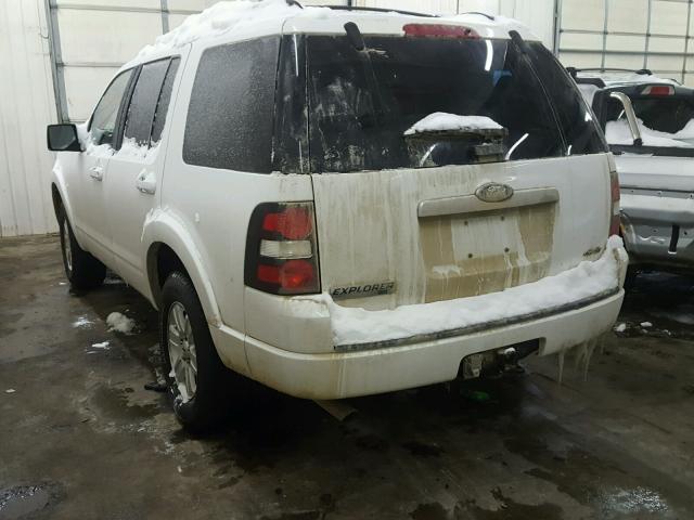 1FMEU7DE0AUA59533 - 2010 FORD EXPLORER X WHITE photo 3