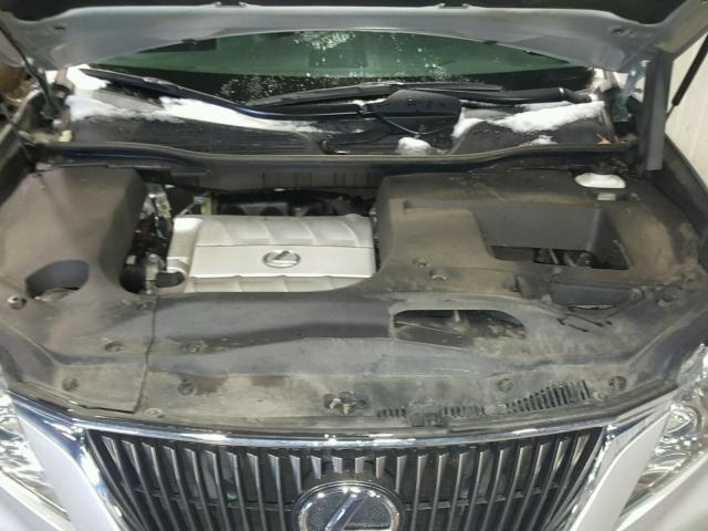 2T2BK1BA7AC043719 - 2010 LEXUS RX 350 SILVER photo 7