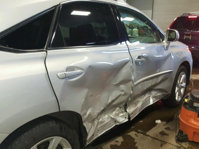 2T2BK1BA7AC043719 - 2010 LEXUS RX 350 SILVER photo 9