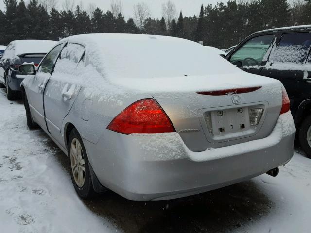 1HGCM56857A197720 - 2007 HONDA ACCORD EX WHITE photo 3