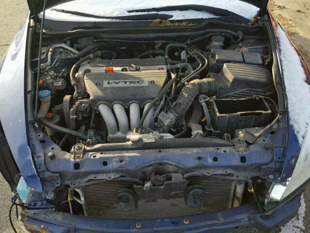 1HGCM56343A042283 - 2003 HONDA ACCORD LX BLUE photo 7