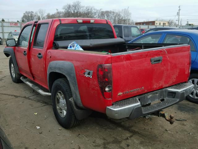 1GCDT136X58160037 - 2005 CHEVROLET COLORADO RED photo 3