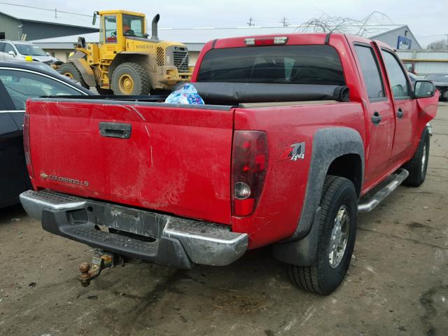 1GCDT136X58160037 - 2005 CHEVROLET COLORADO RED photo 4