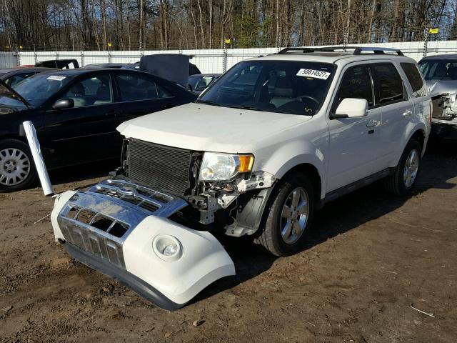 1FMCU0EG3BKB57290 - 2011 FORD ESCAPE LIM WHITE photo 2