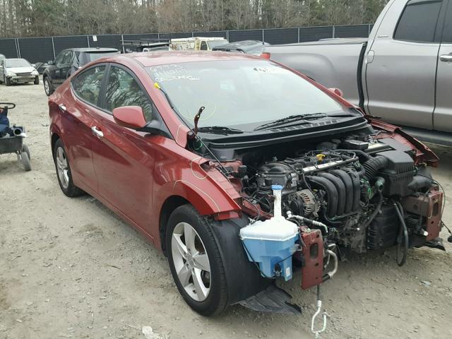 5NPDH4AE3DH248277 - 2013 HYUNDAI ELANTRA GL RED photo 1