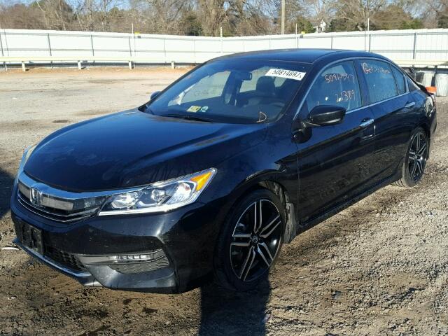 1HGCR2F55GA177196 - 2016 HONDA ACCORD SPO BLACK photo 2