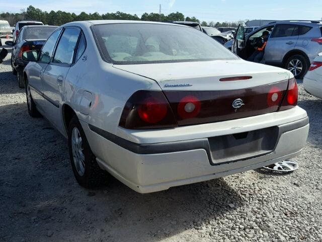 2G1WF52E939328017 - 2003 CHEVROLET IMPALA WHITE photo 3