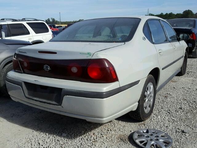 2G1WF52E939328017 - 2003 CHEVROLET IMPALA WHITE photo 4