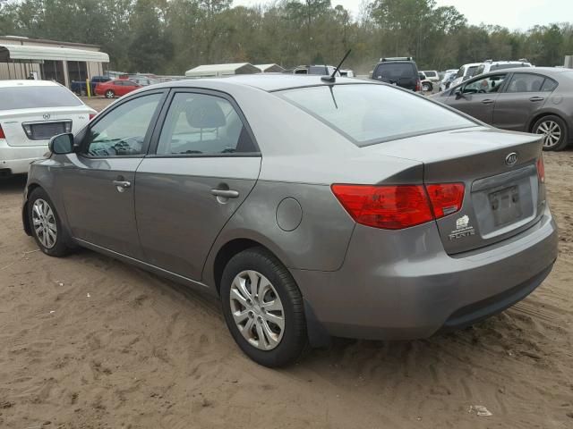 KNAFU4A24C5579388 - 2012 KIA FORTE EX GRAY photo 3