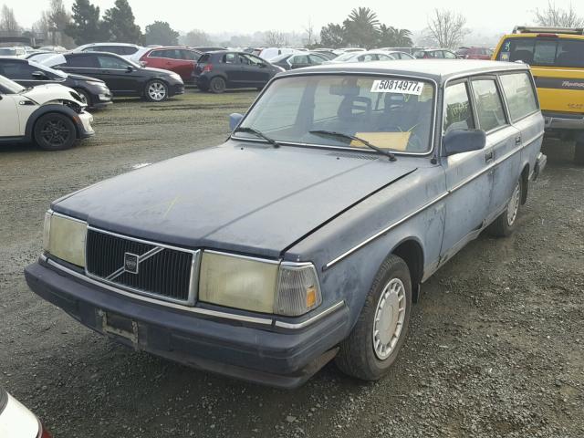 YV1AX8856K1811176 - 1989 VOLVO 245 DL GRAY photo 2