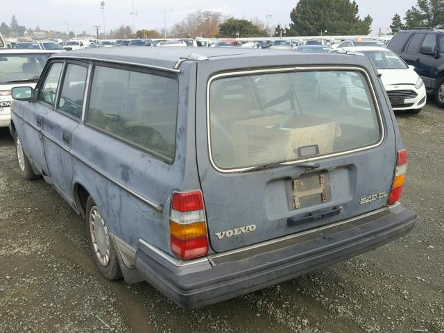 YV1AX8856K1811176 - 1989 VOLVO 245 DL GRAY photo 3