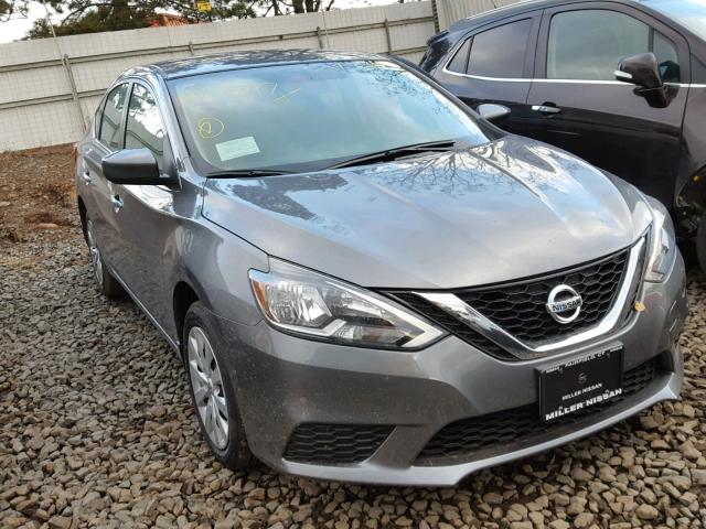 3N1AB7APXHY369682 - 2017 NISSAN SENTRA S GRAY photo 1