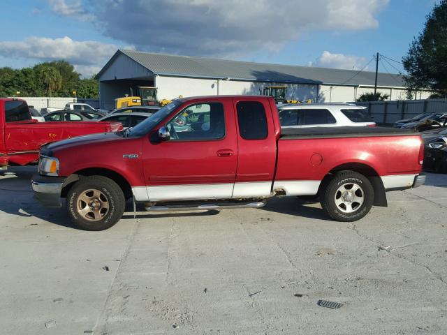 1FTRX17292NB55331 - 2002 FORD F150 RED photo 9