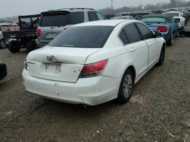 JHMCP26359C008403 - 2009 HONDA ACCORD LX WHITE photo 4