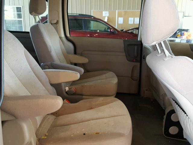 KNDMG4C78E6568403 - 2014 KIA SEDONA LX RED photo 6