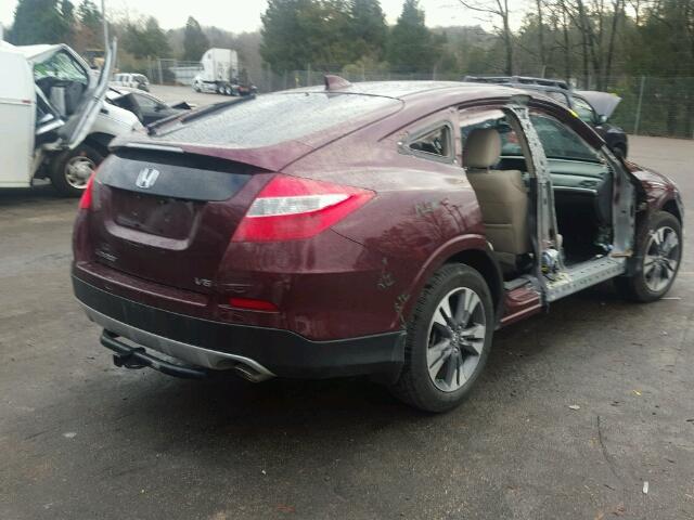 5J6TF1H53FL000111 - 2015 HONDA CROSSTOUR BURGUNDY photo 4