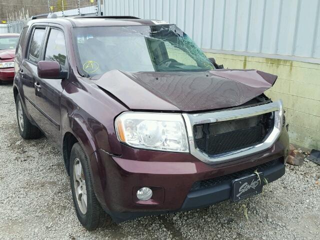 5FNYF3H57BB019961 - 2011 HONDA PILOT EXL MAROON photo 1